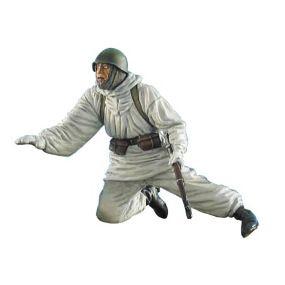 1/35 WWII Winter Soldier, Resin Model Figure Kit, Unassembled and Unpainted