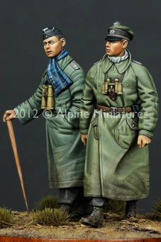 1/35 WWII Officer, Resin Model Figure Kit, Unassembled and Unpainted