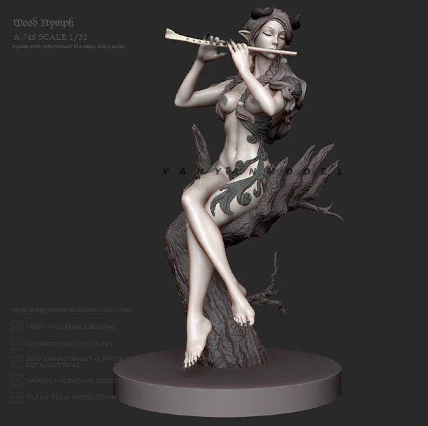 1/32 Mermaids & Nymphs, 5 Figures, Resin Model Figure Kit, Fantasy Theme, Unassembled and Unpainted