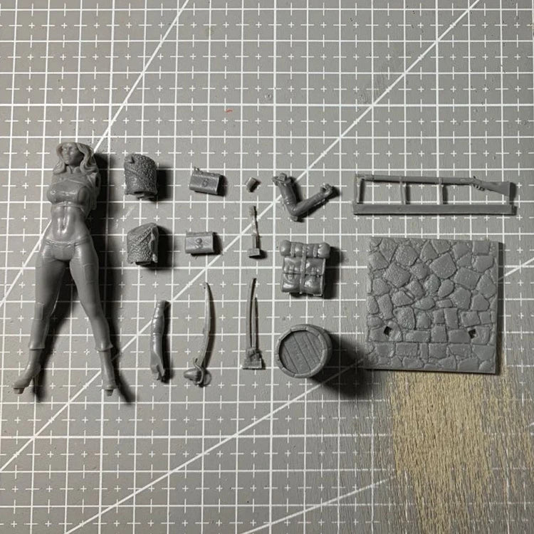70mm Napoleonic Imperial Guard, Resin Model Figure Kit, Unassembled and Unpainted