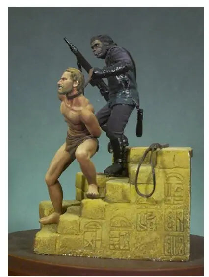 54mm Ancient Roman Warrior, 2 Figures, Resin Model Figure Kit, Unassembled and Unpainted