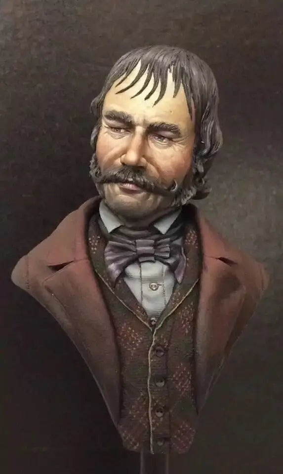 70mm Modern Victorian Gentleman, Resin Model Bust Kit, Unassembled and Unpainted