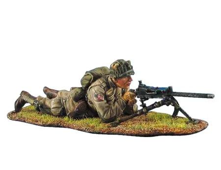 1/35 Modern US Machine Gunner Prone Firing, Resin Model Figure Kit, Military Theme, Unassembled and Unpainted