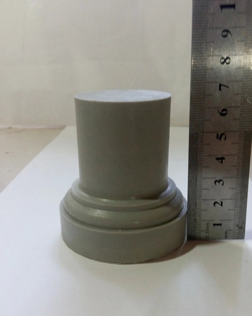 Cylindrical Display Pedestal, Resin Model Accessory Kit, Military Theme, Unpainted
