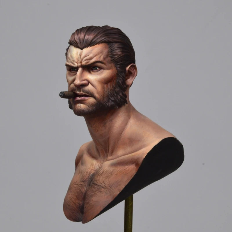 60mm Male Portrait, Resin Model Bust Kit, Historical Theme, Unassembled and Unpainted