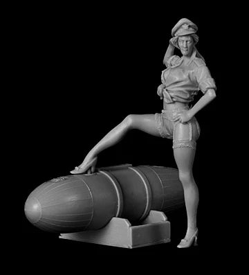 1/32 US Pin-up Girls, Resin Model Figure Kit, Unassembled and Unpainted