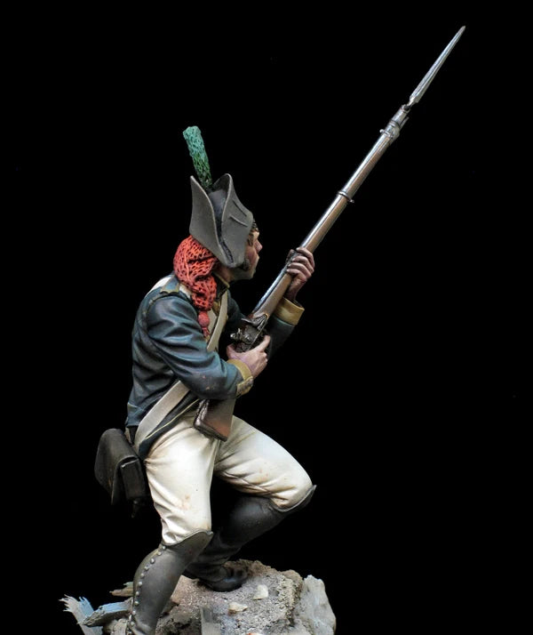 75mm Napoleonic Infantryman, Resin Model Figure Kit, Unassembled and Unpainted