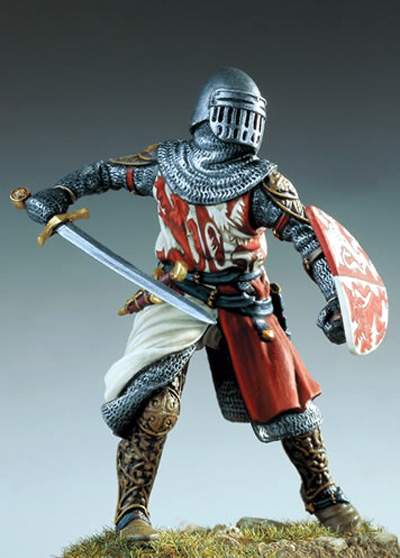 54mm Medieval Florentine Knight, Resin Model Figure Kit, Unassembled and Unpainted