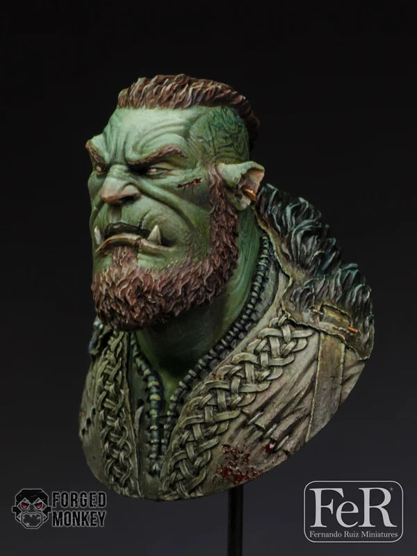 1/12 Norse Orc Hero Warrior, Resin Model Bust Kit, Fantasy Theme, Unassembled and Unpainted