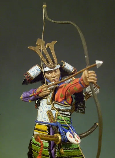 54mm Medieval Samurai Archer, Resin Model Figure Kit, Unassembled and Unpainted