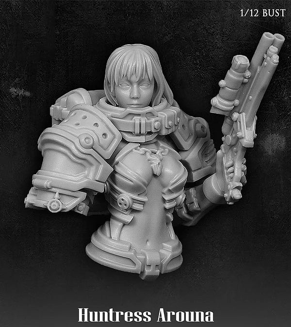 1/12 Huntress Aroona, Resin Model Bust Kit, Sci-Fi Theme, Unassembled and Unpainted