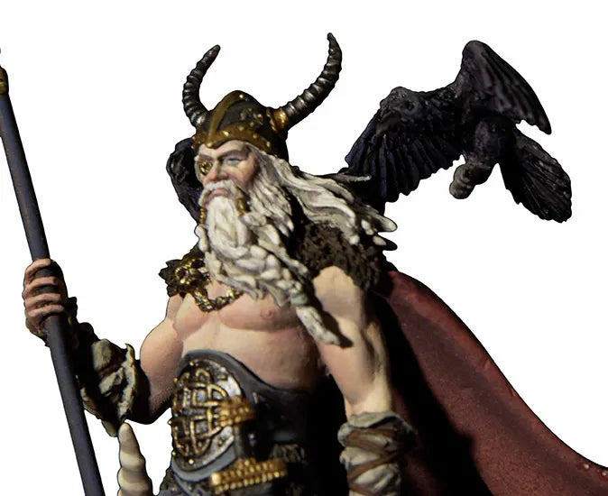 54mm Odin the Furious, Resin Model Figure Kit, Mythology Theme, Unassembled and Unpainted