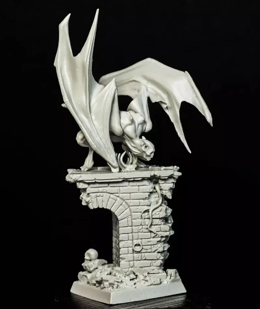 32mm Gargoyle Demon Creature, Resin Model Figure Kit, Fantasy Theme, Unassembled and Unpainted
