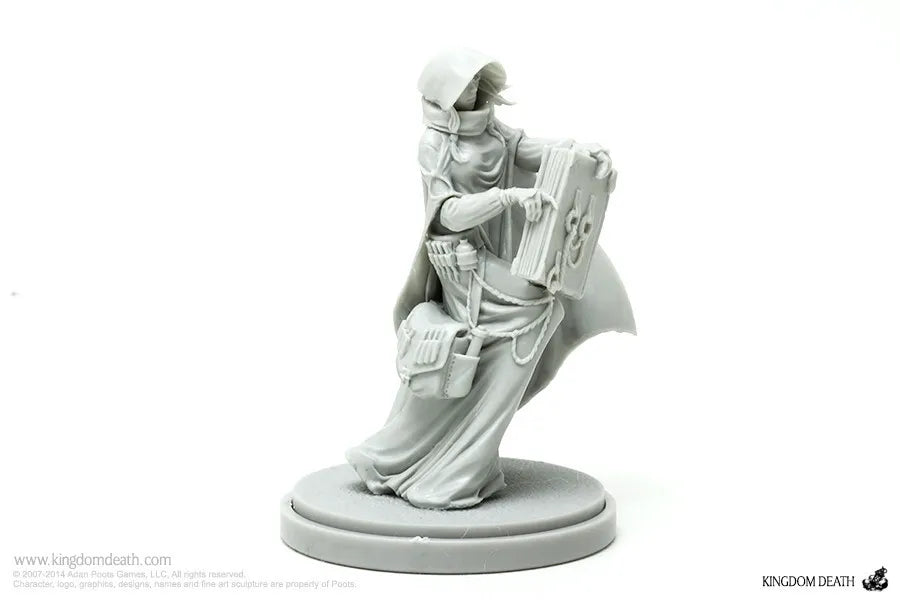 30mm Ornate Fantasy Warrior with Shield, Resin Model Figure Kit, Fantasy Theme, Unassembled and Unpainted