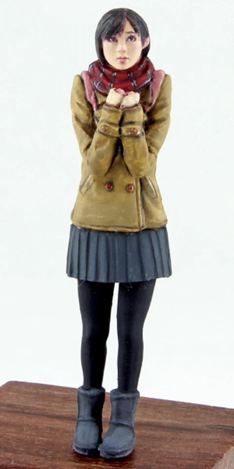 1/35 High School Girl, Resin Model Figure Kit, Anime Theme, Unassembled and Unpainted