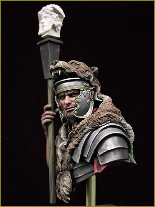 1/10 Ancient Rome Legionnaire, Resin Model Bust Kit, Unassembled and Unpainted