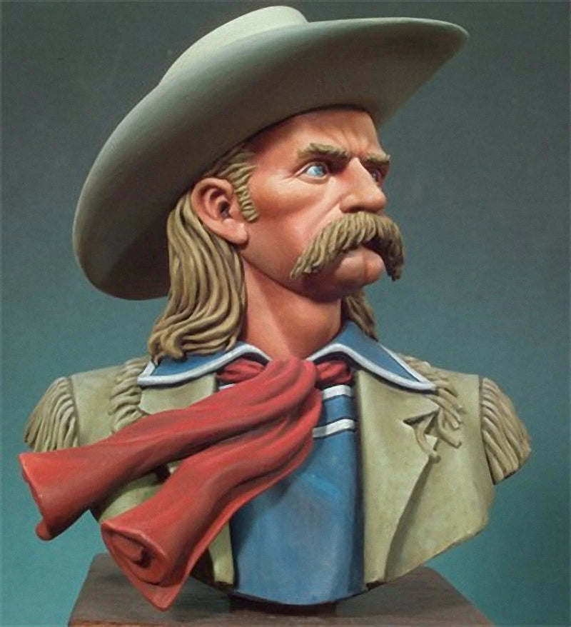 American Civil War Lt. Col. George A. Custer, Resin Model Bust Kit, Unassembled and Unpainted