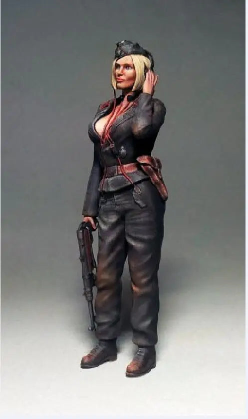1/16 Modern Tactical Operator with Blonde Hair, Resin Model Figure Kit, Unassembled and Unpainted