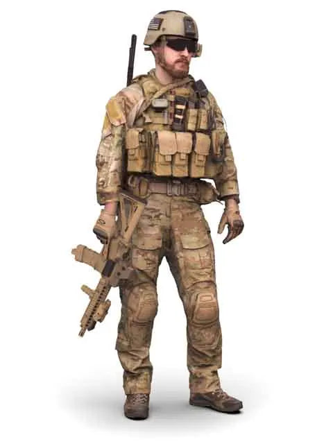 1/16 Modern Combat Operator in Plate Carrier, Resin Model Figure Kit, Unassembled and Unpainted