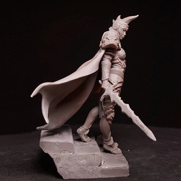 1/24 Demonic Death Knight Warrior, Resin Model Figure Kit, Fantasy Theme, Unassembled and Unpainted