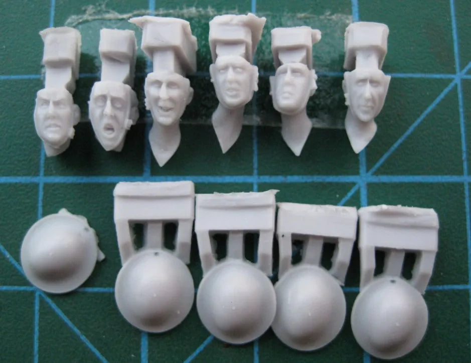 1/35 WWII British Infantry Riflemen, 6 Figures, Resin Model Figure Kit, Unassembled and Unpainted