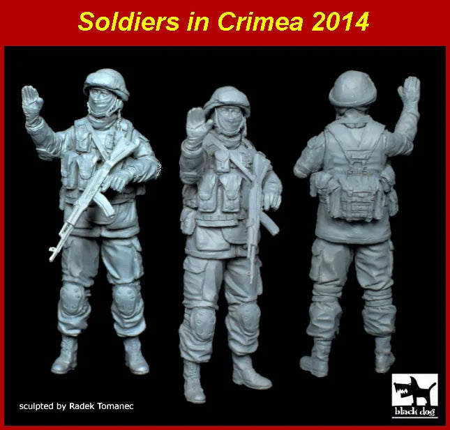 1/35 Modern Crimea Soldiers, 6 Figures, Resin Model Figure Kit, Unassembled and Unpainted