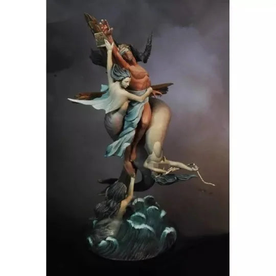 90mm Winged Sorceress with Greatsword, Resin Model Figure Kit, Unassembled and Unpainted