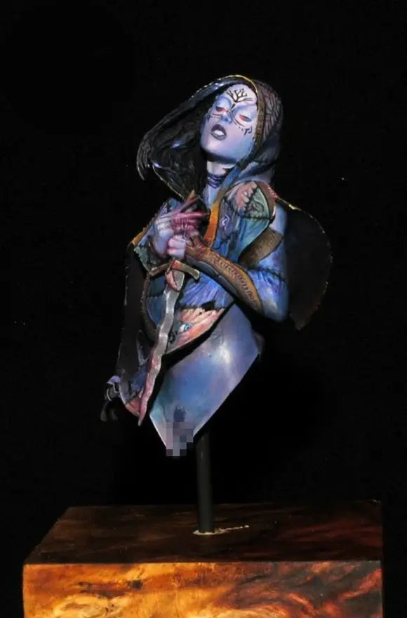1/18 Dark Fantasy Gothic Beauty, Resin Model Bust Kit, Fantasy Theme, Unassembled and Unpainted