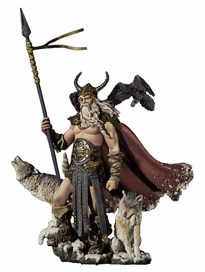 54mm Odin the Furious, Resin Model Figure Kit, Mythology Theme, Unassembled and Unpainted