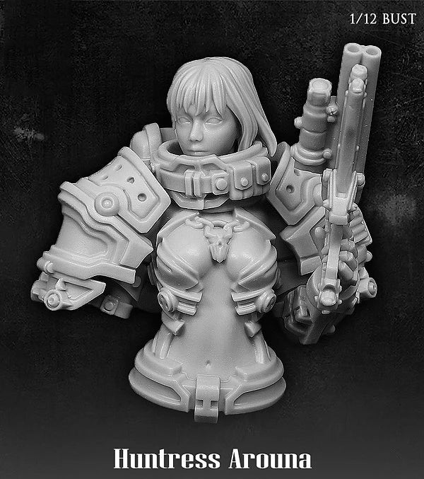 1/12 Huntress Aroona, Resin Model Bust Kit, Sci-Fi Theme, Unassembled and Unpainted