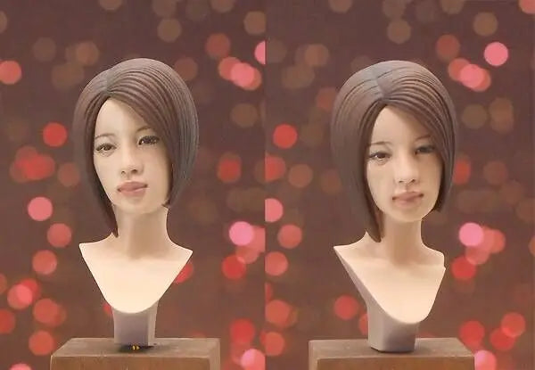50mm Female Portrait, 2 Figures, Resin Model Bust Kit, Historical Theme, Unassembled and Unpainted