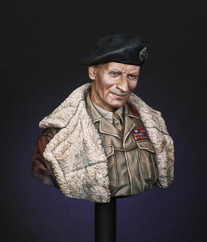 1/10 WWII German Military Officer, Resin Model Bust Kit, Unassembled and Unpainted