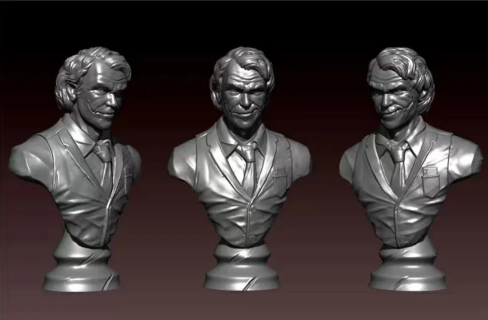 90mm Male Portrait Busts, 3 Figures, Resin Model Bust Kit, Historical Theme, Unassembled and Unpainted