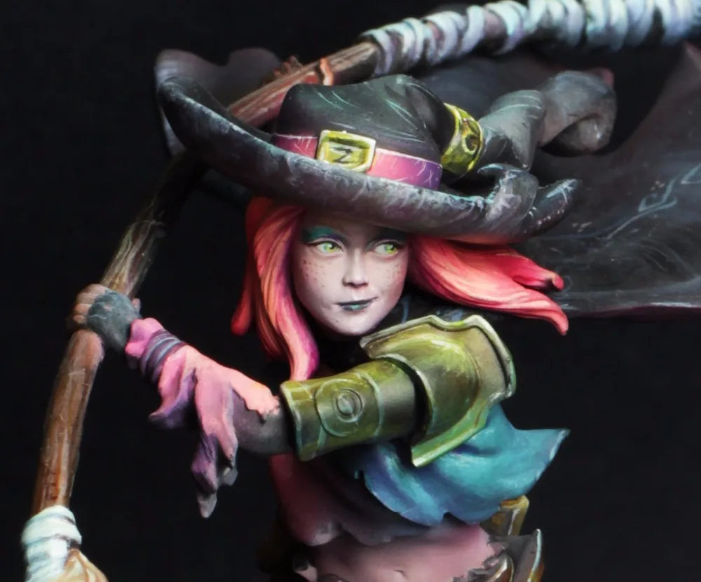 1/18 Warrior Mage, Resin Model Figure Kit, Fantasy Theme, Unassembled and Unpainted
