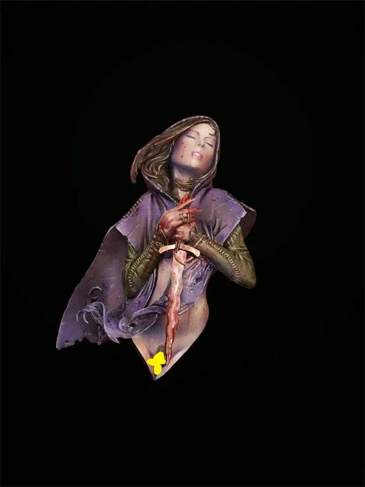 1/18 Dark Fantasy Gothic Beauty, Resin Model Bust Kit, Fantasy Theme, Unassembled and Unpainted