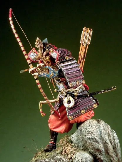 90mm Medieval Japanese Samurai General, Resin Model Figure Kit, Unassembled and Unpainted