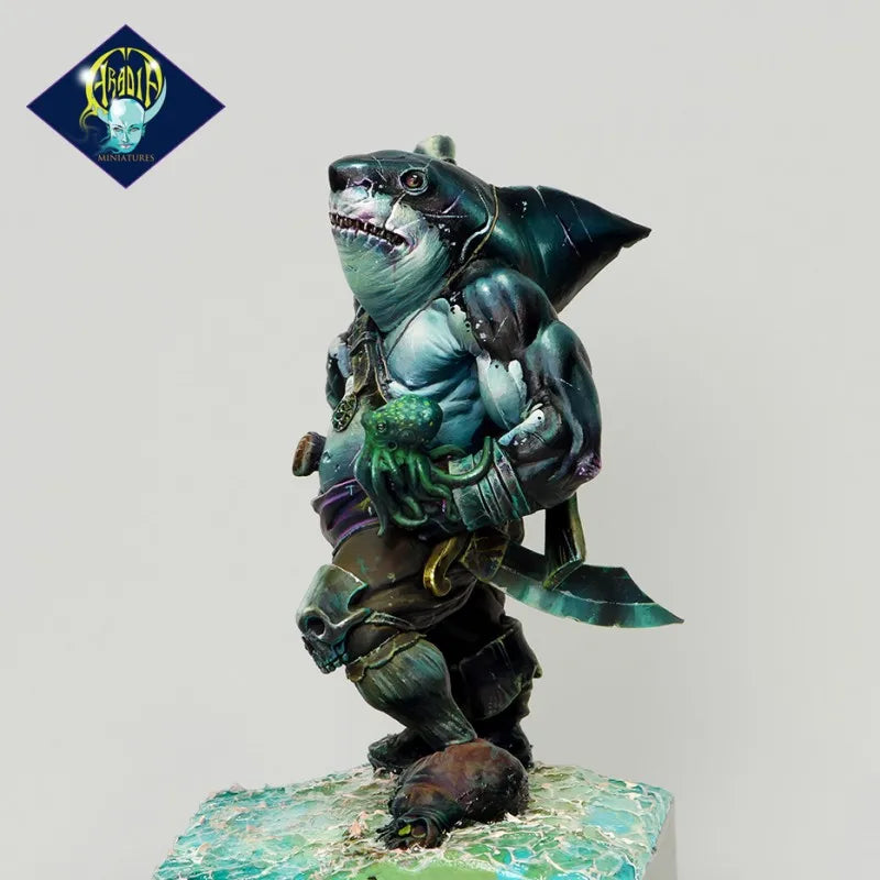 1/24 Orc Warrior Wielding Great Club, Resin Model Figure Kit, Fantasy Theme, Unassembled and Unpainted