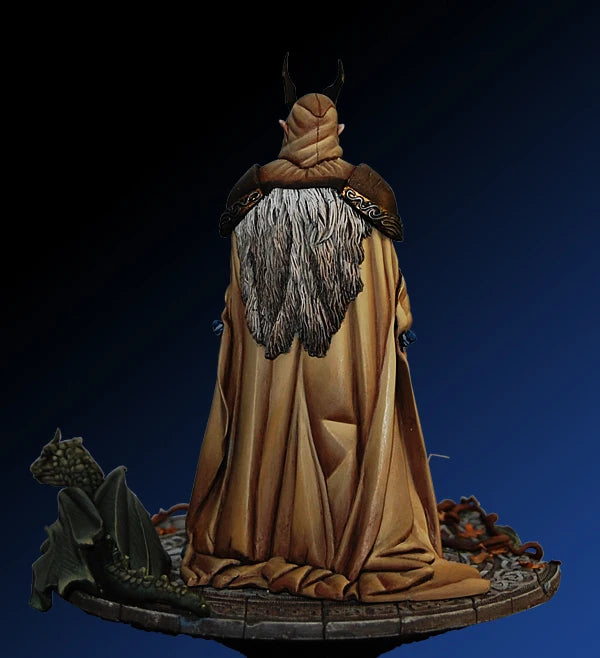 90mm Female Fantasy Warrior with Demon Horns, Resin Model Figure Kit, Fantasy Theme, Unassembled and Unpainted