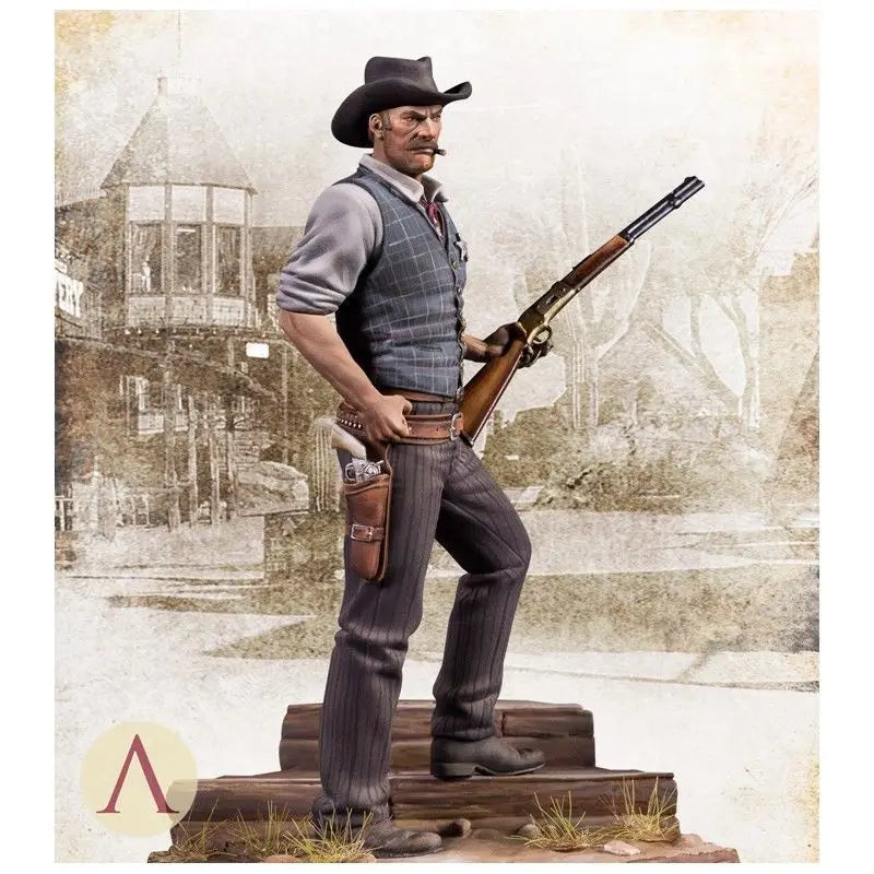 75mm American Civil War US Marshal Cowboy, Resin Model Figure Kit, Unassembled and Unpainted