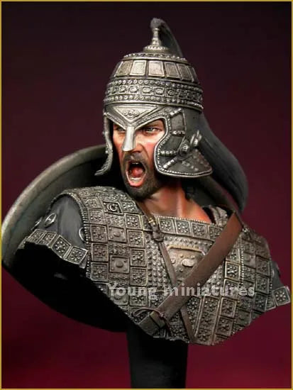 1/10 Ancient Greco-Roman Warrior, Resin Model Bust Kit, Unassembled and Unpainted