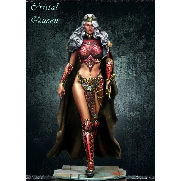 Crystal Queen Warrior, Resin Model Figure Kit, Fantasy Theme, Unassembled and Unpainted