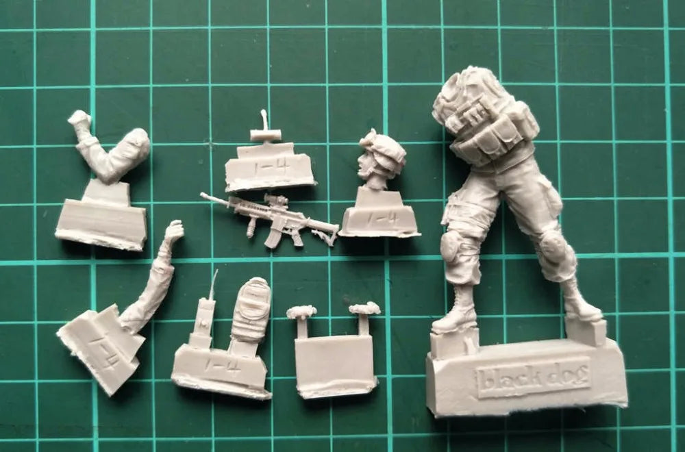 1/35 WWII US Soldiers Combat Squad, 6 Figures, Resin Model Figure Kit, Unassembled and Unpainted