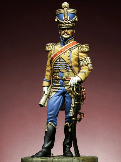 54mm Napoleonic Officer, Resin Model Figure Kit, Unassembled and Unpainted