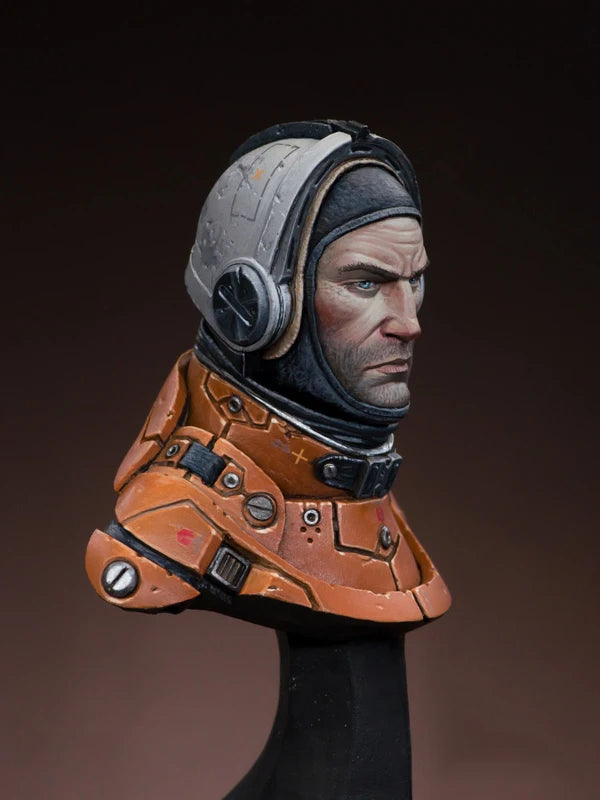 1/12 Astronaut Soldier, Resin Model Bust Kit, Sci-Fi Theme, Unassembled and Unpainted