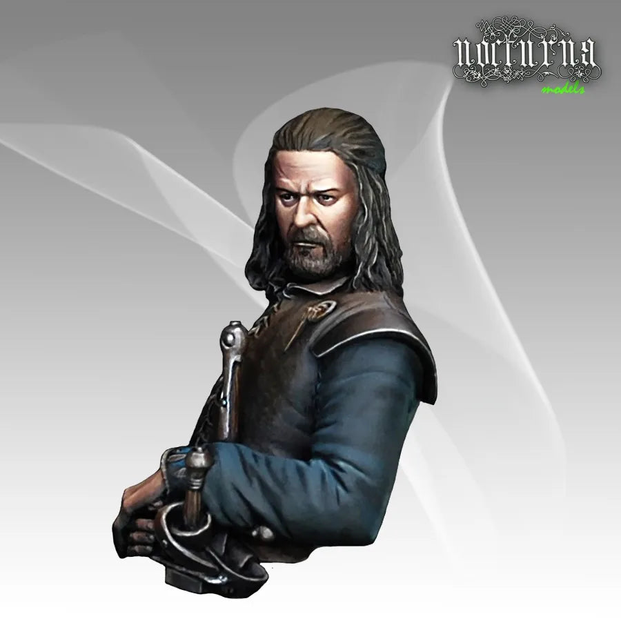 1/18 Medieval Winter Lord Warrior, Resin Model Figure Kit, Fantasy Theme, Unassembled and Unpainted
