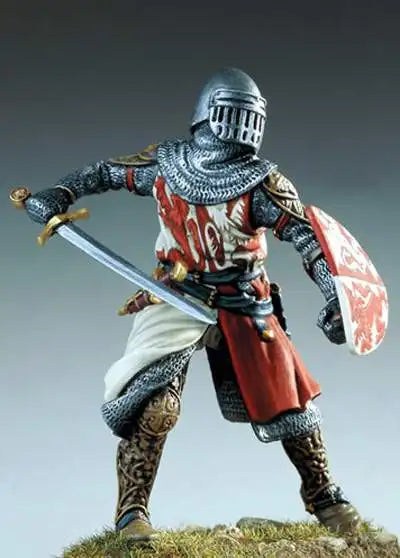 54mm Medieval Florentine Knight, Resin Model Figure Kit, Unassembled and Unpainted