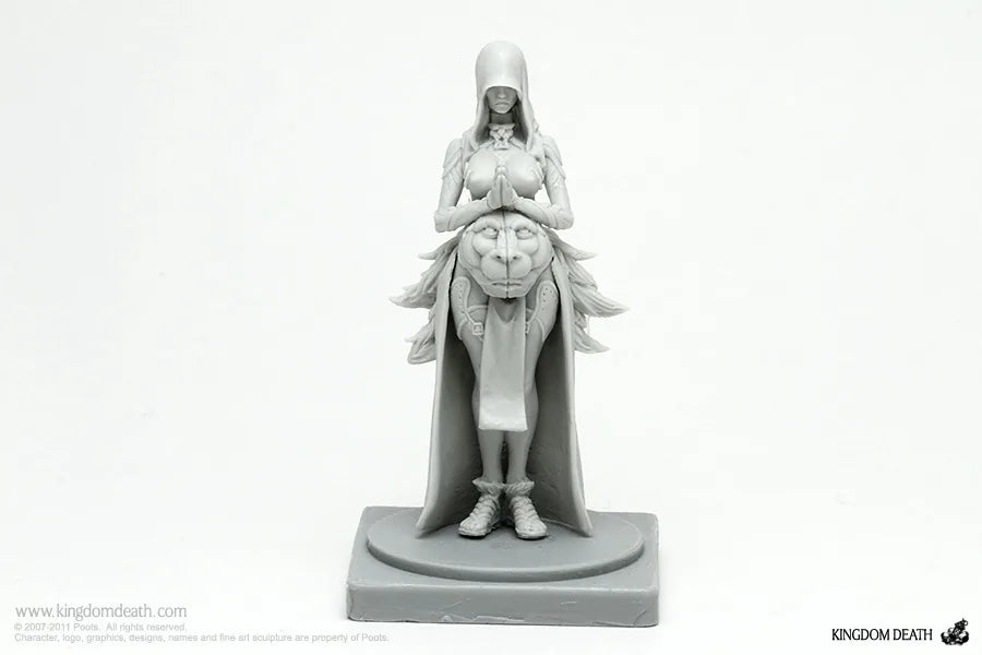 30mm Hooded Sorceress in Long Robes, Resin Model Figure Kit, Unassembled and Unpainted