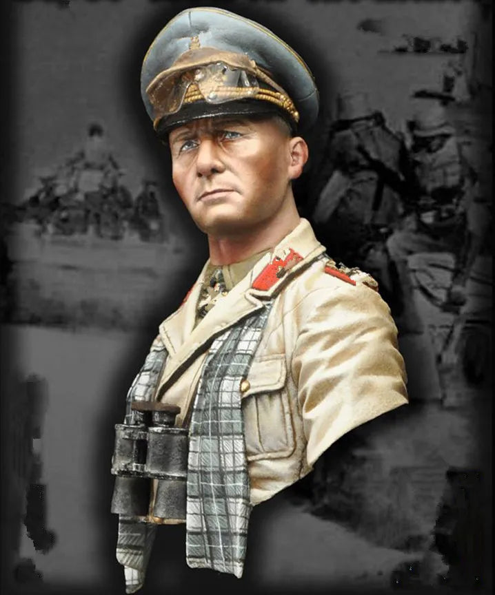200mm WWII German Wehrmacht Officer, Resin Model Bust Kit, Unassembled and Unpainted