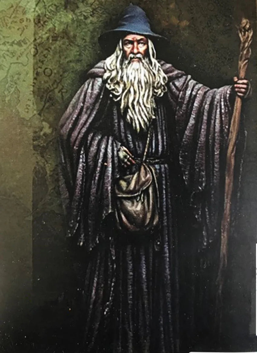 70mm Wizard, Resin Model Figure Kit, Fantasy Theme, Unassembled and Unpainted