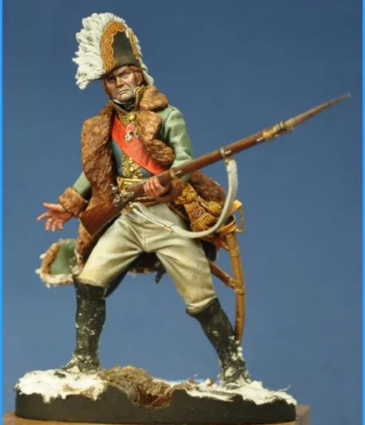 1/24 WWII Soldier, Resin Model Figure Kit, Unassembled and Unpainted